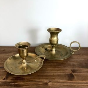 Candlestick holder Brass (2)